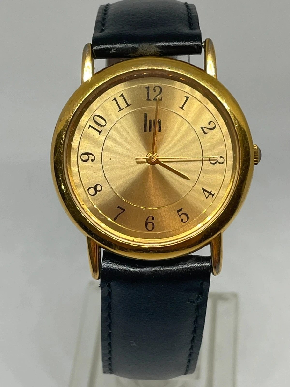 Reloj LIP vintage cuarzo dorado 33,6 mm – números arábigos, clásico francés 80/90 – photo 18